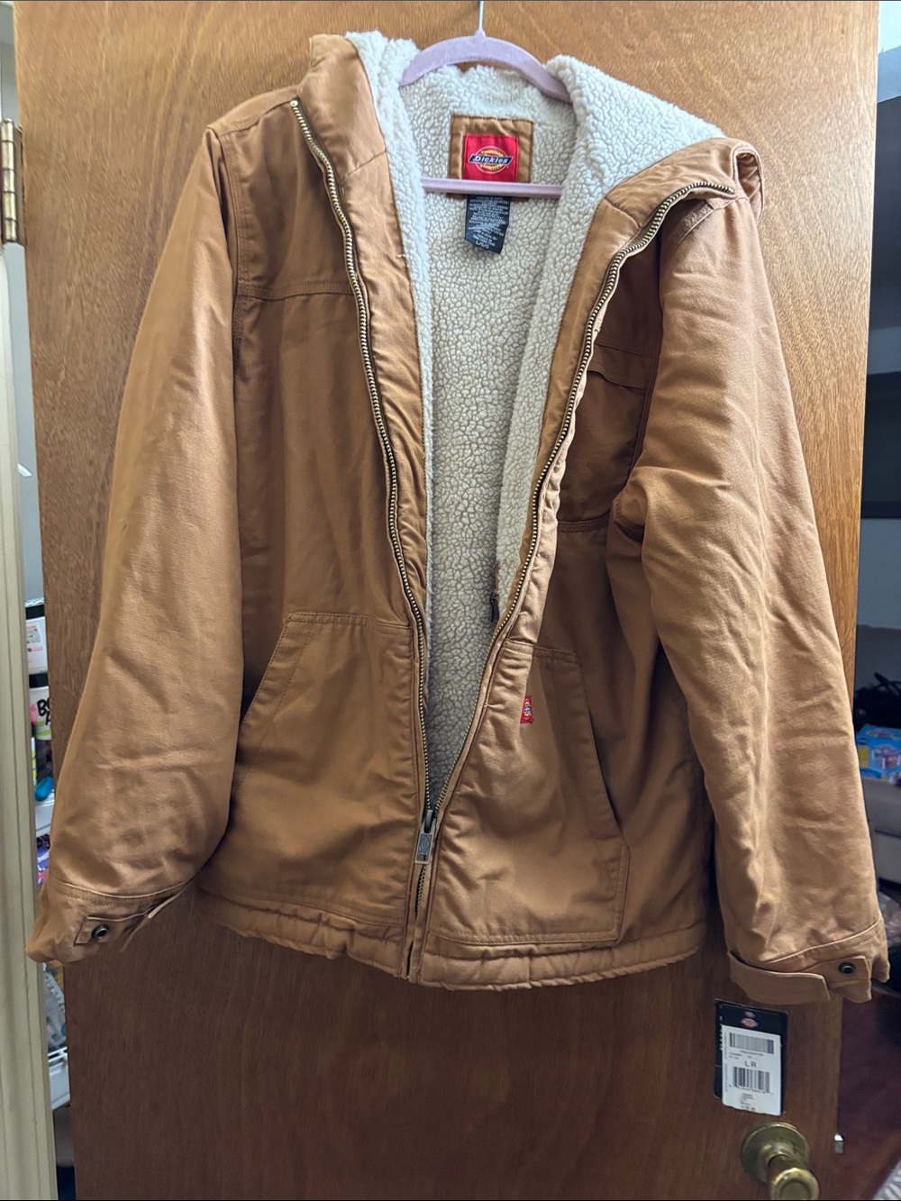 Dickies Men’s Tan Sherpa-Lined Performance Jacket